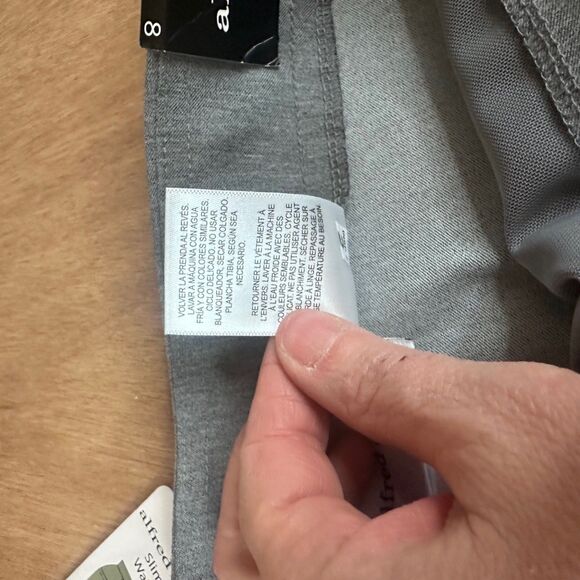 Alfred Dunner Allure Pants Size 8 Gray Slimming Waistband Stretch Ankle - Picture 7 of 7